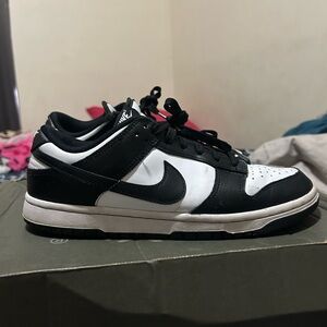 Nike Women’s Black and White Low-Top Dunk Sneakers
